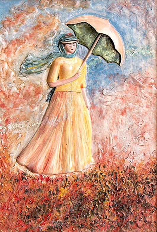 Güneş Şemsiyeli Kadın 1886